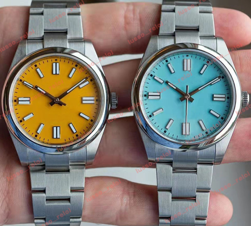 Luxury Designer Fashions Colorsfull 41/36 mm Lovers Couples Ladys Men Women Watch Self Winding Automatic Watches Iced Blue Movement Mechanical Steel Oyster
Luxury Designer Fashions Colorsfull 41/36 mm Lovers Couples Ladys Men Women Watch Self Winding Automatic Watches Iced Blue Movement Mechanical Steel Oyster