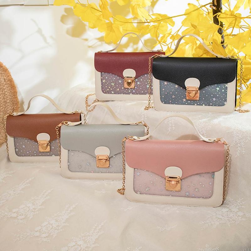 Outdoor Bags Sequin Star Print Shoulder Mobile Phone Bag Summer Cover Lock Small Square, Brown
Outdoor Bags Sequin Star Print Shoulder Mobile Phone Bag Summer Cover Lock Small Square, Brown