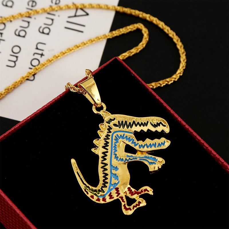 Pendant Necklaces Statement Women Men Cartoon Animal Dinosaur Hip Hop Jewelry Unisex Punk Style Gold Silver Color Long Chain NecklacePendant
Pendant Necklaces Statement Women Men Cartoon Animal Dinosaur Hip Hop Jewelry Unisex Punk Style Gold Silver Color Long Chain NecklacePendant