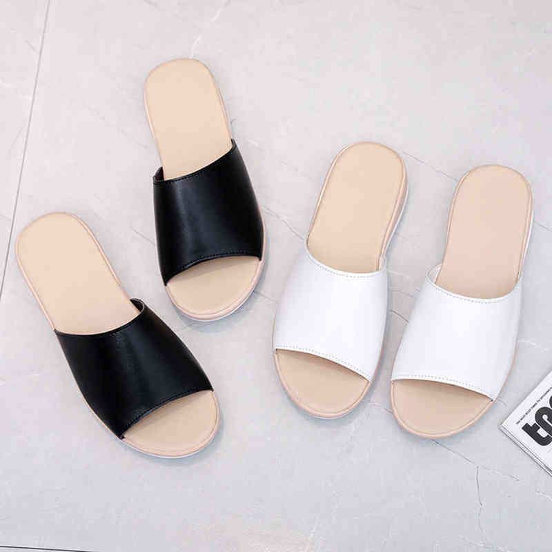 Casual Sandals Wedges Beach Women's Slippers Platform Home Summer Shoes Non-slip Indoor Flip Flops 2022 Slides Ladies Footwear Y220412