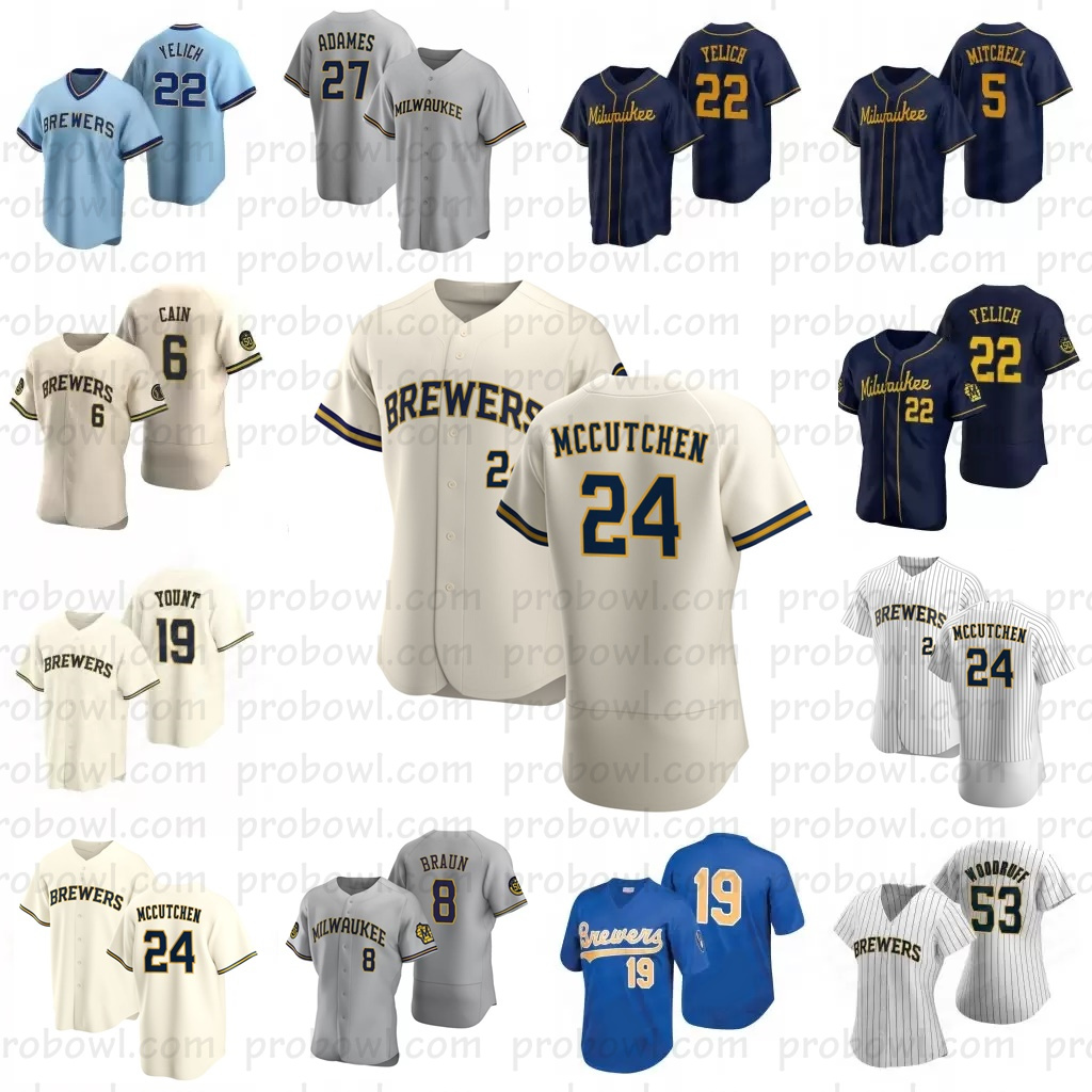 Brewers Andrew 24 McCutchen Christian Yelich Willy Adames Jersey Rowdy Tellez Freddy Peralta Luis Urias Omar Narvaez Eduardo Escobar Jace Peterson Lorenzo Cain, Youth/cool base/grey
Brewers Andrew 24 McCutchen Christian Yelich Willy Adames Jersey Rowdy Tellez Freddy Peralta Luis Urias Omar Narvaez Eduardo Escobar Jace Peterson Lorenzo Cain, Youth/cool base/grey