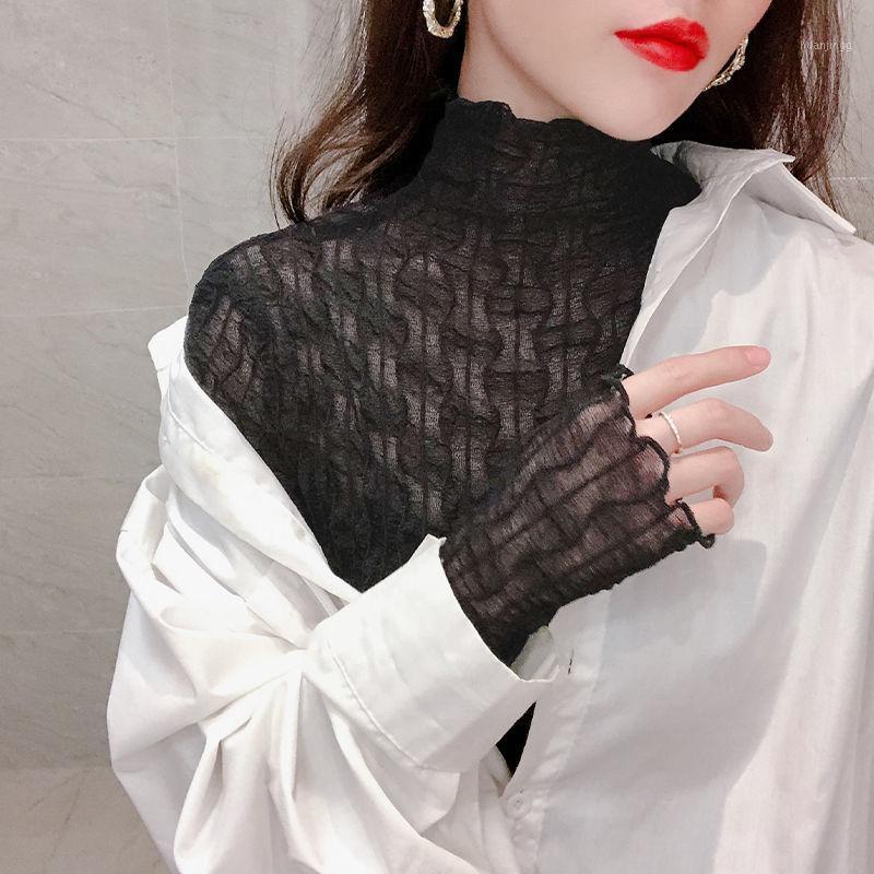 Women' Blouses & Shirts Women Blouse Mesh Turtleneck Autumn Winter Chiffon Shirt Lace Top Blusas Ropa De Mujer, Black
Women' Blouses & Shirts Women Blouse Mesh Turtleneck Autumn Winter Chiffon Shirt Lace Top Blusas Ropa De Mujer, Black