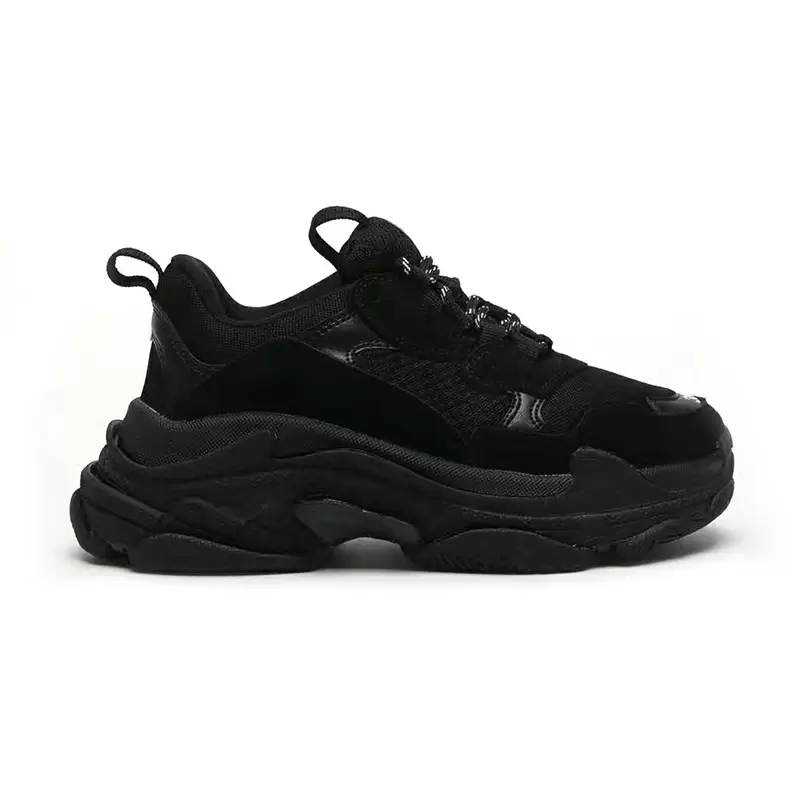 2022 triple s men women designer casual shoes platform sneakers black white grey