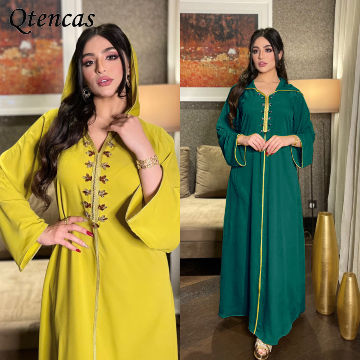 Muslim Fashion Arabic Abaya Dress Turkish Kaftan Abayas for Women Dubai Jalabiya Caftan Marocain Islam Clothing Djellaba Femme
Muslim Fashion Arabic Abaya Dress Turkish Kaftan Abayas for Women Dubai Jalabiya Caftan Marocain Islam Clothing Djellaba Femme