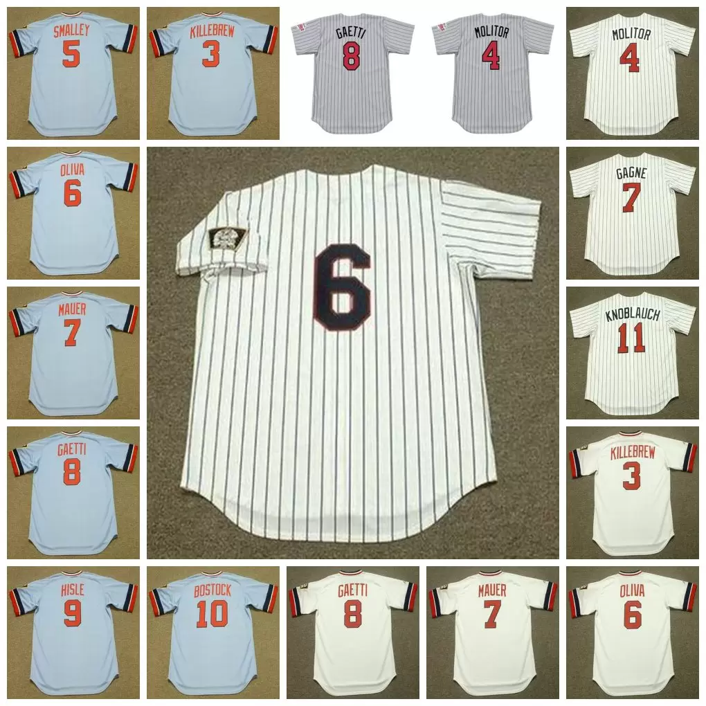 Minnesota Vintage Baseball Jersey 3 HARMON KILLEBREW 1974 4 PAUL MOLITOR 1998 5 ROY SMALLEY 1979 OLIVA GAGNE MAUER GAETTI HISLE BOSTOCK KNOBLAUCH, 7 joe mauer white
Minnesota Vintage Baseball Jersey 3 HARMON KILLEBREW 1974 4 PAUL MOLITOR 1998 5 ROY SMALLEY 1979 OLIVA GAGNE MAUER GAETTI HISLE BOSTOCK KNOBLAUCH, 7 joe mauer white