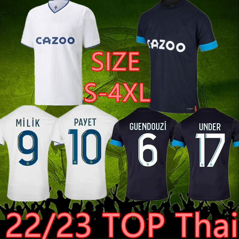 GUENDOUZI 22 23 Olympique De Marseilles soccer jerseys 2022 2023 OM MILIK maillot foot UNDER CLAUSS KONRAD Mbemba PAYET football shirts men, Home patch
GUENDOUZI 22 23 Olympique De Marseilles soccer jerseys 2022 2023 OM MILIK maillot foot UNDER CLAUSS KONRAD Mbemba PAYET football shirts men, Home patch