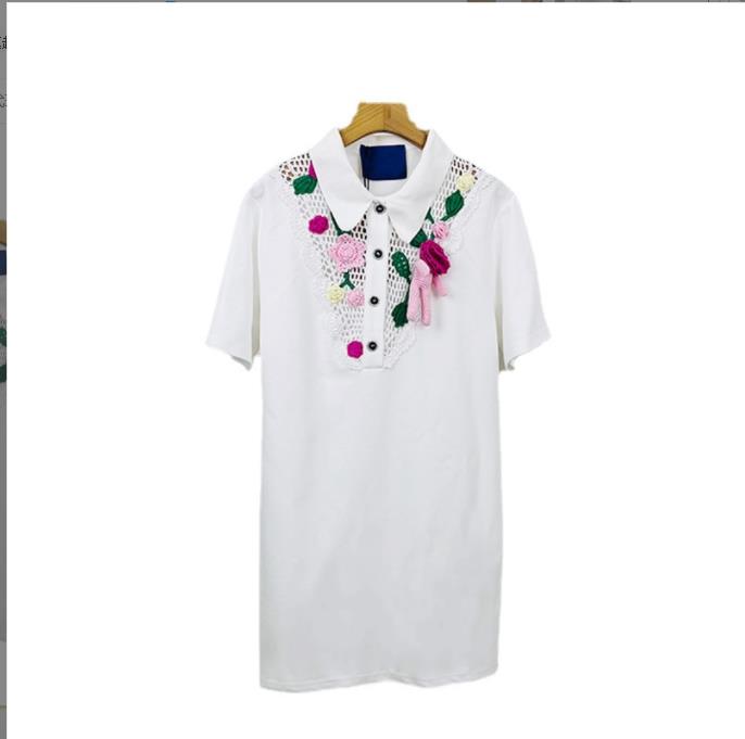 610 L 2022 Runway Summer Brand Same Style Sweater Black White Lapel Neck Short Sleeve T Shirt Women' Sweaters xue
610 L 2022 Runway Summer Brand Same Style Sweater Black White Lapel Neck Short Sleeve T Shirt Women' Sweaters xue
