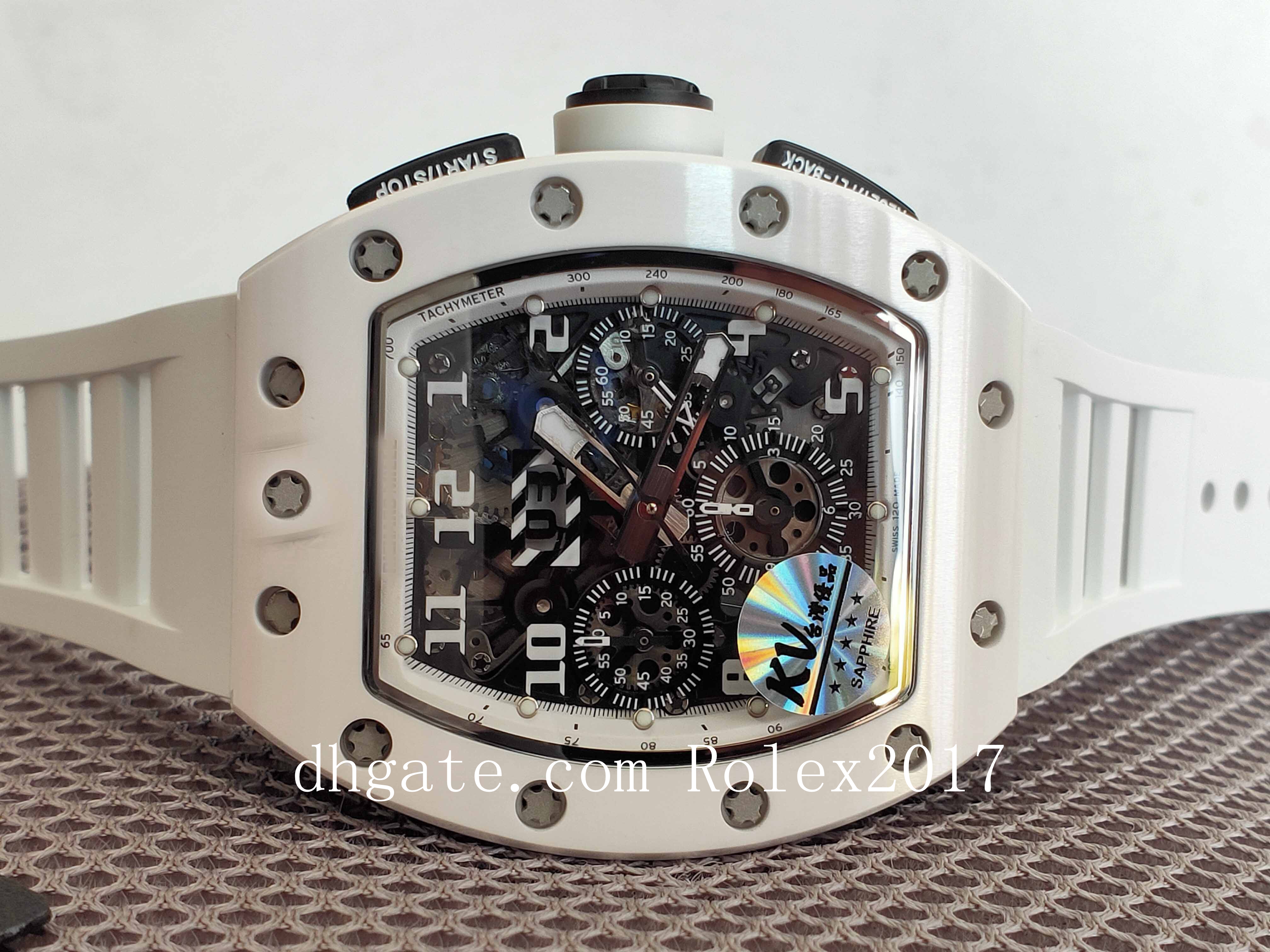 KV Factory Mens Quality Wristwatches 44MM Thick Plated Workin Chronograph Dial Sapphire Stopwatch ETA 7750 Mechanical Automatic Men's ceramic dial watch, White
KV Factory Mens Quality Wristwatches 44MM Thick Plated Workin Chronograph Dial Sapphire Stopwatch ETA 7750 Mechanical Automatic Men's ceramic dial watch, White