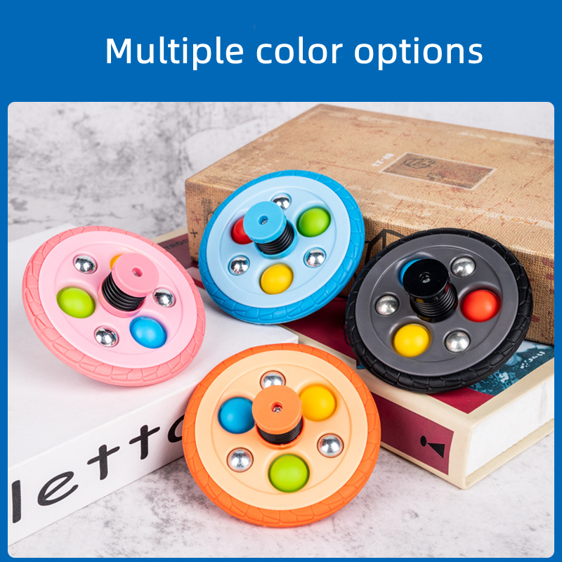 Fidget Toys New Escape Tire Bouncing Gyro Fingertip Gyro Foreign Trade Finger Decompression Puzzle Toy Wholesale