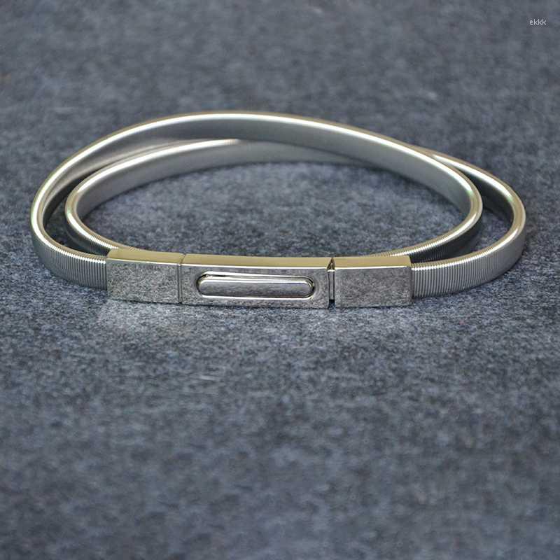 Belts Fashion Ladies Metal Belt Buckle Clasp Front Stretch Slim Waist Strap Elastic Waistband Chain Long Springy Bg-722Belts, Silver
Belts Fashion Ladies Metal Belt Buckle Clasp Front Stretch Slim Waist Strap Elastic Waistband Chain Long Springy Bg-722Belts, Silver