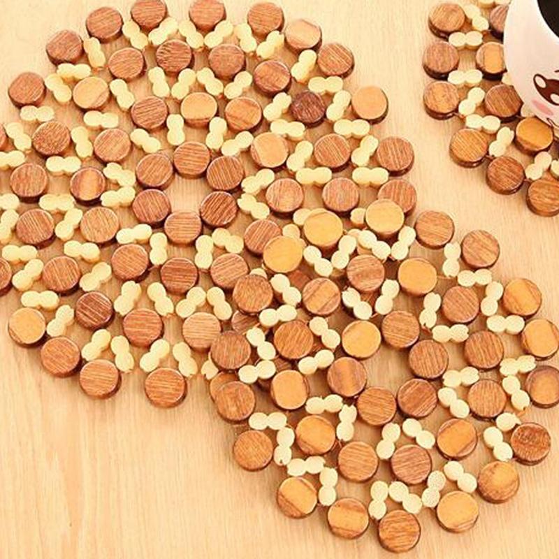 Mats & Pads Chinese Style Desk Table Round Bamboo Place Mat Insulation Against Coasters Hollow Wooden Pot Cup Kitchen
Mats & Pads Chinese Style Desk Table Round Bamboo Place Mat Insulation Against Coasters Hollow Wooden Pot Cup Kitchen