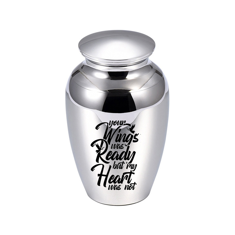 70x45mm Cremation Pendant Urn for Pet Human Ashes Memorial Jar Funeral Casket Keepsake Gift to the Beloved - Your wings were ready
70x45mm Cremation Pendant Urn for Pet Human Ashes Memorial Jar Funeral Casket Keepsake Gift to the Beloved - Your wings were ready