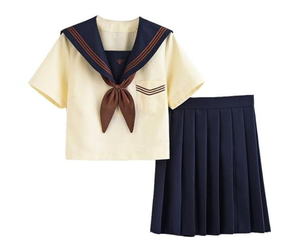 Clothing Sets Japanese School Uniform Dress Shirt Pleated Skirt JK Uniforms Cute High Girls Sailor Suits D008Clothing, Short sleeve
Clothing Sets Japanese School Uniform Dress Shirt Pleated Skirt JK Uniforms Cute High Girls Sailor Suits D008Clothing, Short sleeve