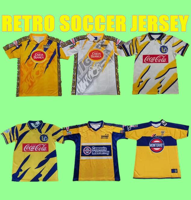1996 1997 1998 1999 2001 2002 MEXICO TIGRES Retro soccer jerseys TIGRES UANL home yellow Vintage 96 97 98 99 01 02 football shirts jersey classic tiger shirt
1996 1997 1998 1999 2001 2002 MEXICO TIGRES Retro soccer jerseys TIGRES UANL home yellow Vintage 96 97 98 99 01 02 football shirts jersey classic tiger shirt