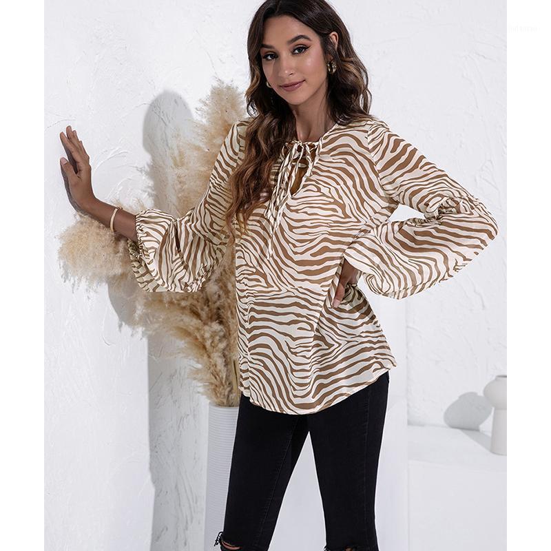 Women' Blouses & Shirts Spring And Autumn Fashion Thin Tops Sexy Hollow Bandage Round Neck Zebra Print Lantern Sleeve T-shirt Tees, 01
Women' Blouses & Shirts Spring And Autumn Fashion Thin Tops Sexy Hollow Bandage Round Neck Zebra Print Lantern Sleeve T-shirt Tees, 01