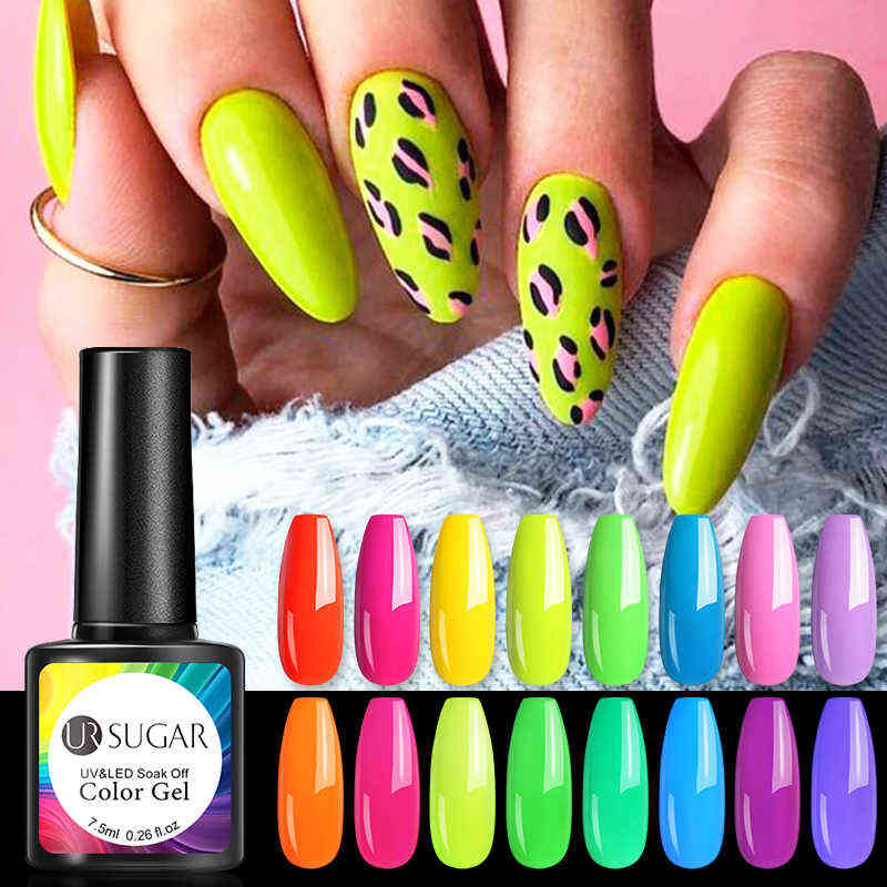 NXY Nail Gel 6 9pcs Neon Color Varnish Polish Set Fluorescence Salon Soak Off Uv Led Bright 0328