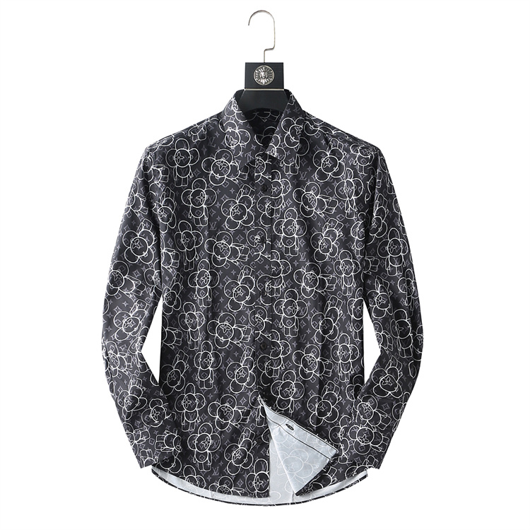 designer Mens Shirts Fashion Casual Printed Super High Quality button up shirt Long Sleeve Womens Shirts Multiple Styles Autumn Wear #hc44, Color