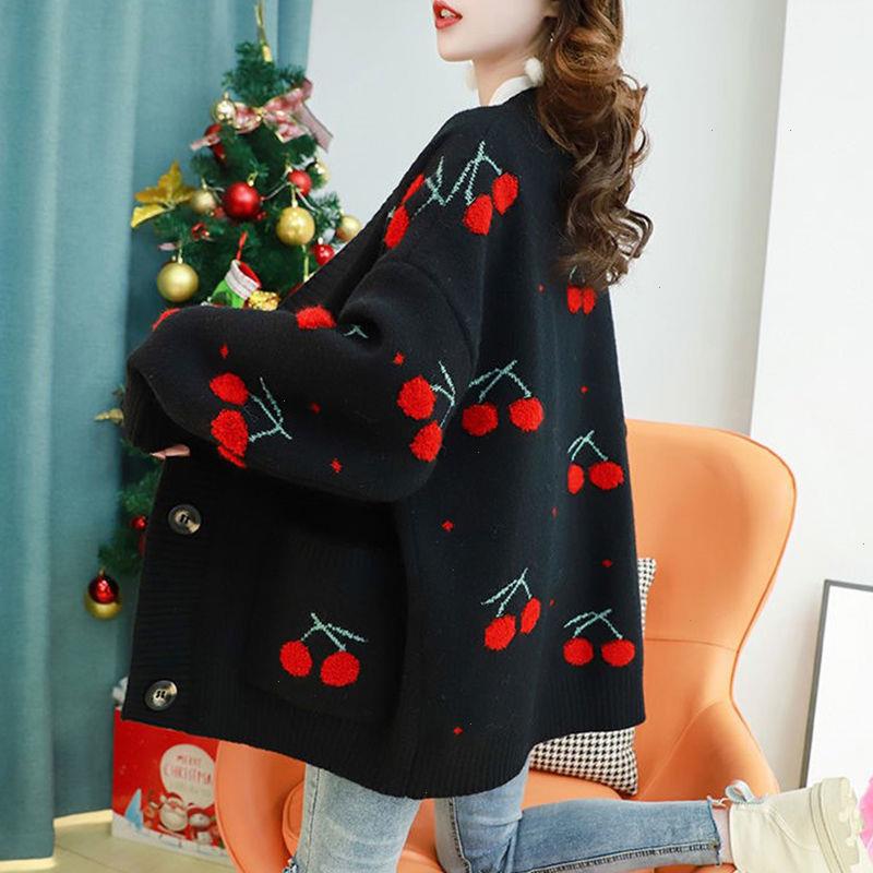 Women Sweater Sweet Jackets Fruit Print Knitted Cardigan Single Breasted Long Sleeve Cardigans Korean Loose Tops Cherry Knitwear, Beige white
Women Sweater Sweet Jackets Fruit Print Knitted Cardigan Single Breasted Long Sleeve Cardigans Korean Loose Tops Cherry Knitwear, Beige white