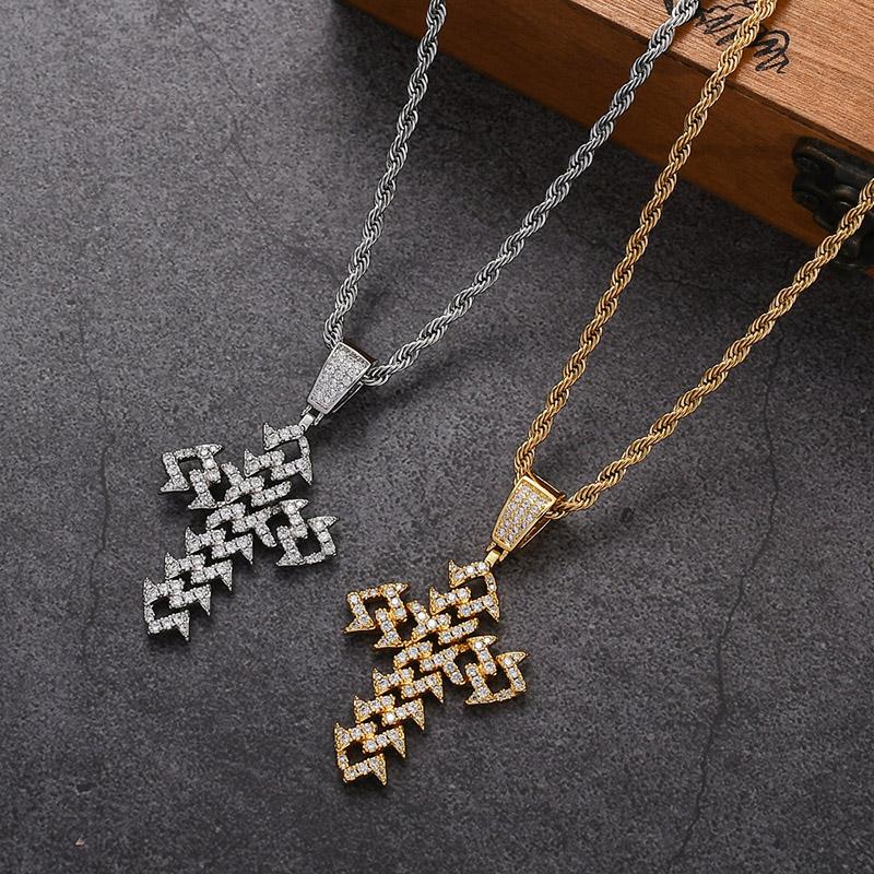 Pendant Necklaces Hip Hop Cubic Zirconia Paved Bling Iced Out Thorns Cross Pendants Necklace For Men Rapper Jewelry Drop NecklacesPendant
Pendant Necklaces Hip Hop Cubic Zirconia Paved Bling Iced Out Thorns Cross Pendants Necklace For Men Rapper Jewelry Drop NecklacesPendant