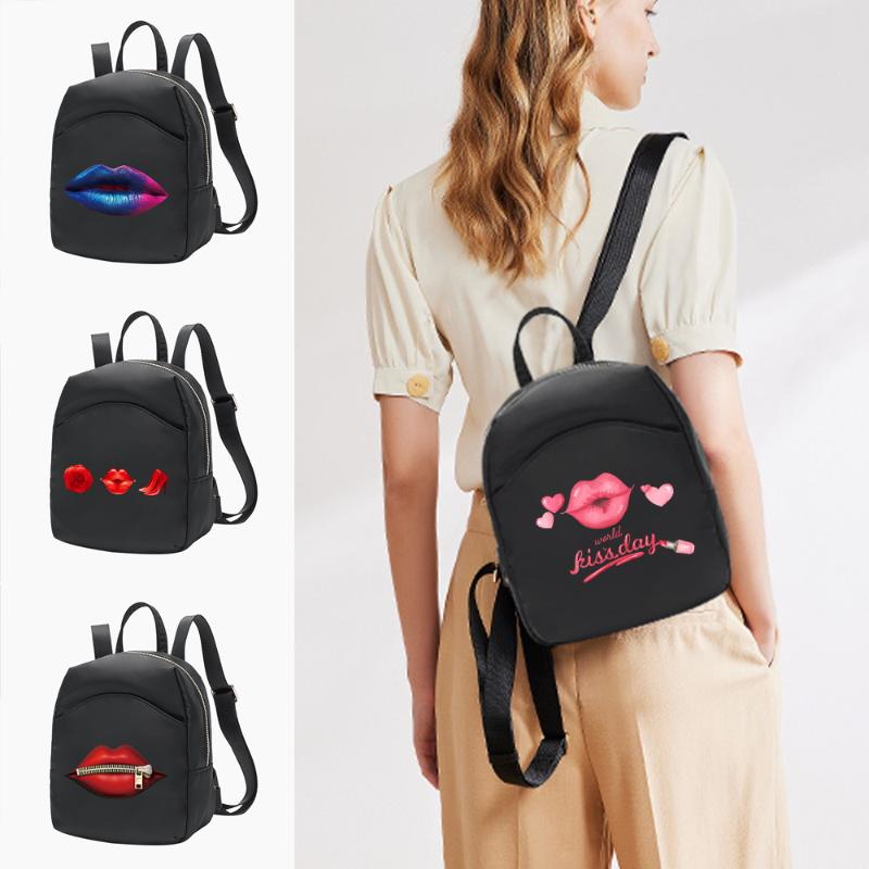 Backpack Women Mini Lady Shoulders School Bag For Girl Designer Backpacks Crossbody Mouth Series Pattern Travel Book Bags, Black
Backpack Women Mini Lady Shoulders School Bag For Girl Designer Backpacks Crossbody Mouth Series Pattern Travel Book Bags, Black
