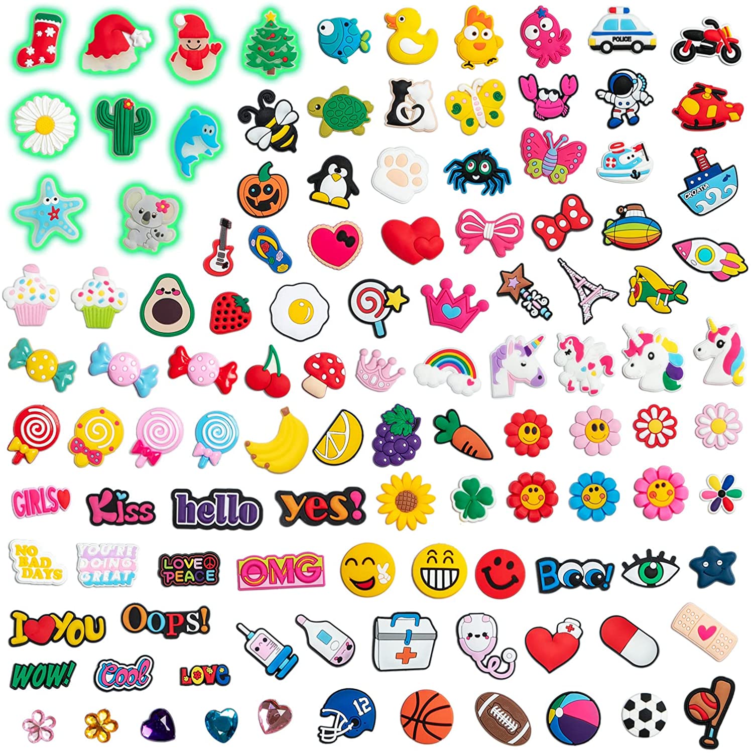 Shoe Parts Accessories Khocoee Different Shoe Charms For Clog Garden Shoe Slippers Contains 10 Glows In The Dark Not Random Unisex Randomly Sended Style
Shoe Parts Accessories Khocoee Different Shoe Charms For Clog Garden Shoe Slippers Contains 10 Glows In The Dark Not Random Unisex Randomly Sended Style