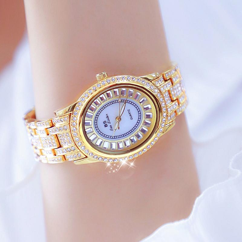 Wristwatches Oval Dial Full Of Diamond Luxury Watches For Women's Fashion Silver Korean Style Waterproof Elegant Wrist Watch RelogioWris, Gold
Wristwatches Oval Dial Full Of Diamond Luxury Watches For Women's Fashion Silver Korean Style Waterproof Elegant Wrist Watch RelogioWris, Gold