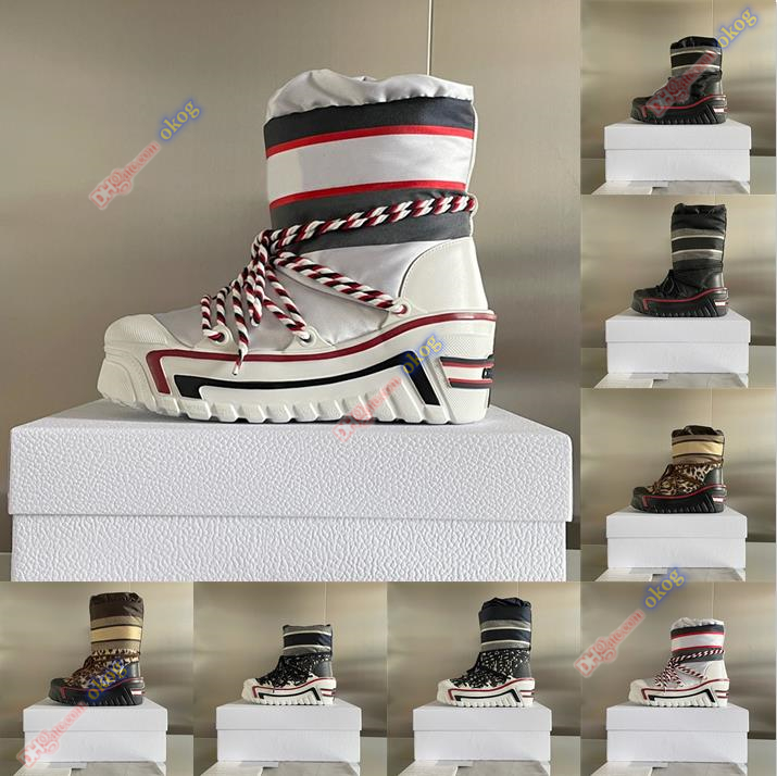 Designer Boots luxury brand Women winter Ski Boot shoe Womens ALPS ankle Snow Boots Fashion thick bottom nylon oblique print Half booties size 35-40
Designer Boots luxury brand Women winter Ski Boot shoe Womens ALPS ankle Snow Boots Fashion thick bottom nylon oblique print Half booties size 35-40