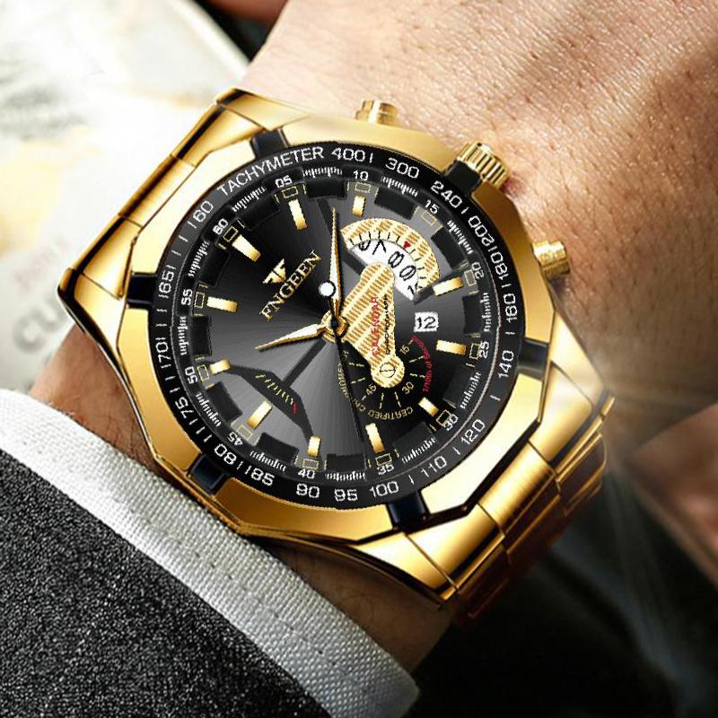 Wristwatches Men Watch 2022 Waterproof Quartz Wrist Large Dial Business Gold Oversized Calendar Creative Golden Watches RelojWristwatches
Wristwatches Men Watch 2022 Waterproof Quartz Wrist Large Dial Business Gold Oversized Calendar Creative Golden Watches RelojWristwatches