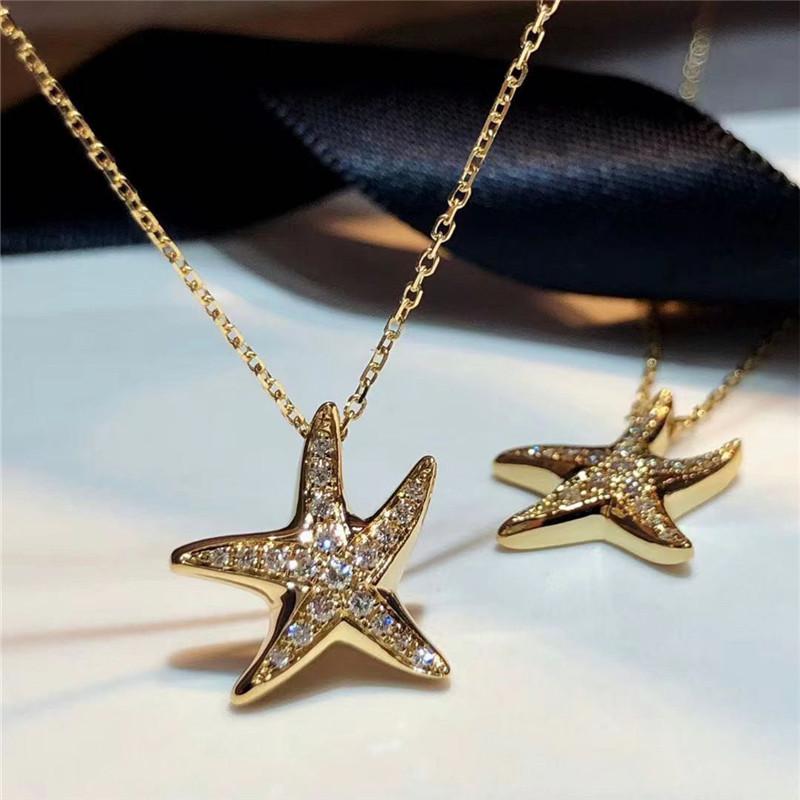 Pendant Necklaces CAOSHI Stylish Starfish Shape Necklace For Women Elegant Wedding Statement Jewelry Exquisite Gold Color Chic Accessories
Pendant Necklaces CAOSHI Stylish Starfish Shape Necklace For Women Elegant Wedding Statement Jewelry Exquisite Gold Color Chic Accessories