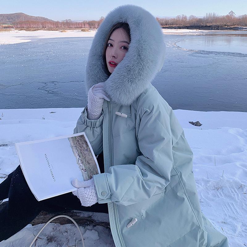 Women's Trench Coats Long Winter Jacket Women's Warmth And Thick Down Cotton Big Fur Collar Parka Coat Women Korean Casual Loose JacketW, Black
Women's Trench Coats Long Winter Jacket Women's Warmth And Thick Down Cotton Big Fur Collar Parka Coat Women Korean Casual Loose JacketW, Black