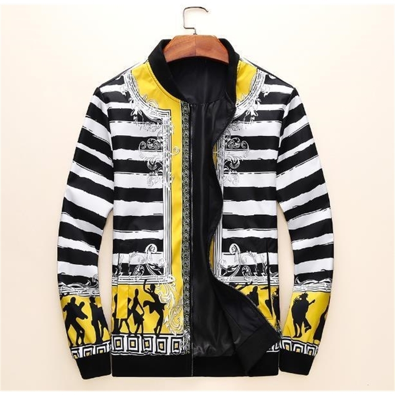 High quality digital print jacket Slim spring autumn new Coat mens jackets Mens clothing Outwear a05 T200502