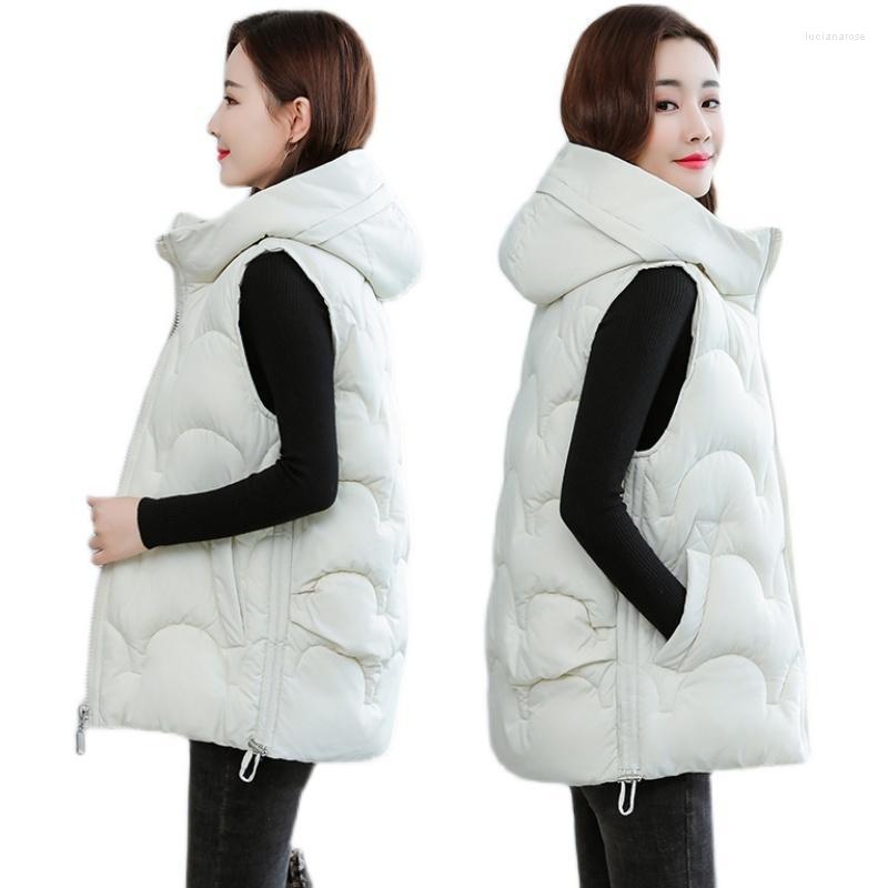 Women's Vests Winter Sleeveless Coat Women Padded Jacket Short Vest Plus Size Hooded Zipper Solid Korean Casual Cotton Luci22, Black
Women's Vests Winter Sleeveless Coat Women Padded Jacket Short Vest Plus Size Hooded Zipper Solid Korean Casual Cotton Luci22, Black
