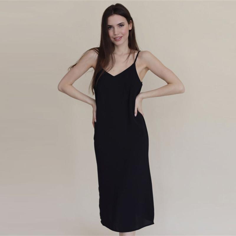 Casual Dresses Sexy Black Sleeveless Suspender Long Dress Women Fashion Halter Slim Fit Elegant Charming Party Dating Summer For WomenCasual
Casual Dresses Sexy Black Sleeveless Suspender Long Dress Women Fashion Halter Slim Fit Elegant Charming Party Dating Summer For WomenCasual