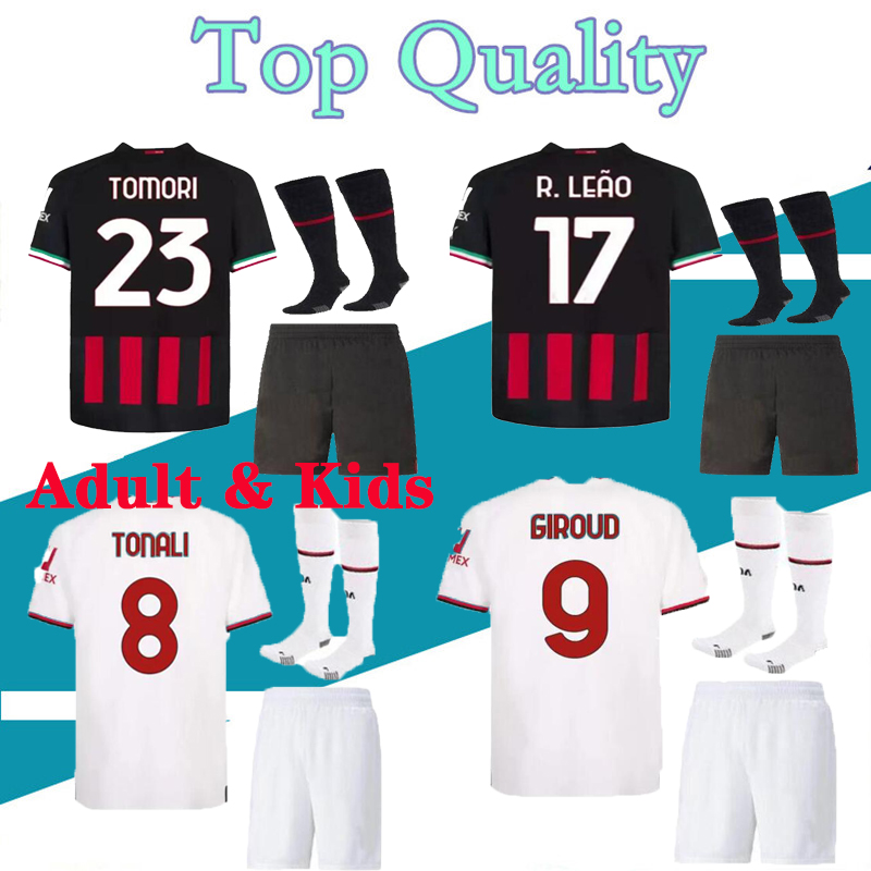 IBRAHIMOVIC 22 23 soccer jersey AC MILANS GIROUD R.LEAO BENNACER Theo ROMAGNOLI FLORENZI TONALI REBIC 2022 2023 football shirt maillot men kids kits with socks, Home kits
IBRAHIMOVIC 22 23 soccer jersey AC MILANS GIROUD R.LEAO BENNACER Theo ROMAGNOLI FLORENZI TONALI REBIC 2022 2023 football shirt maillot men kids kits with socks, Home kits