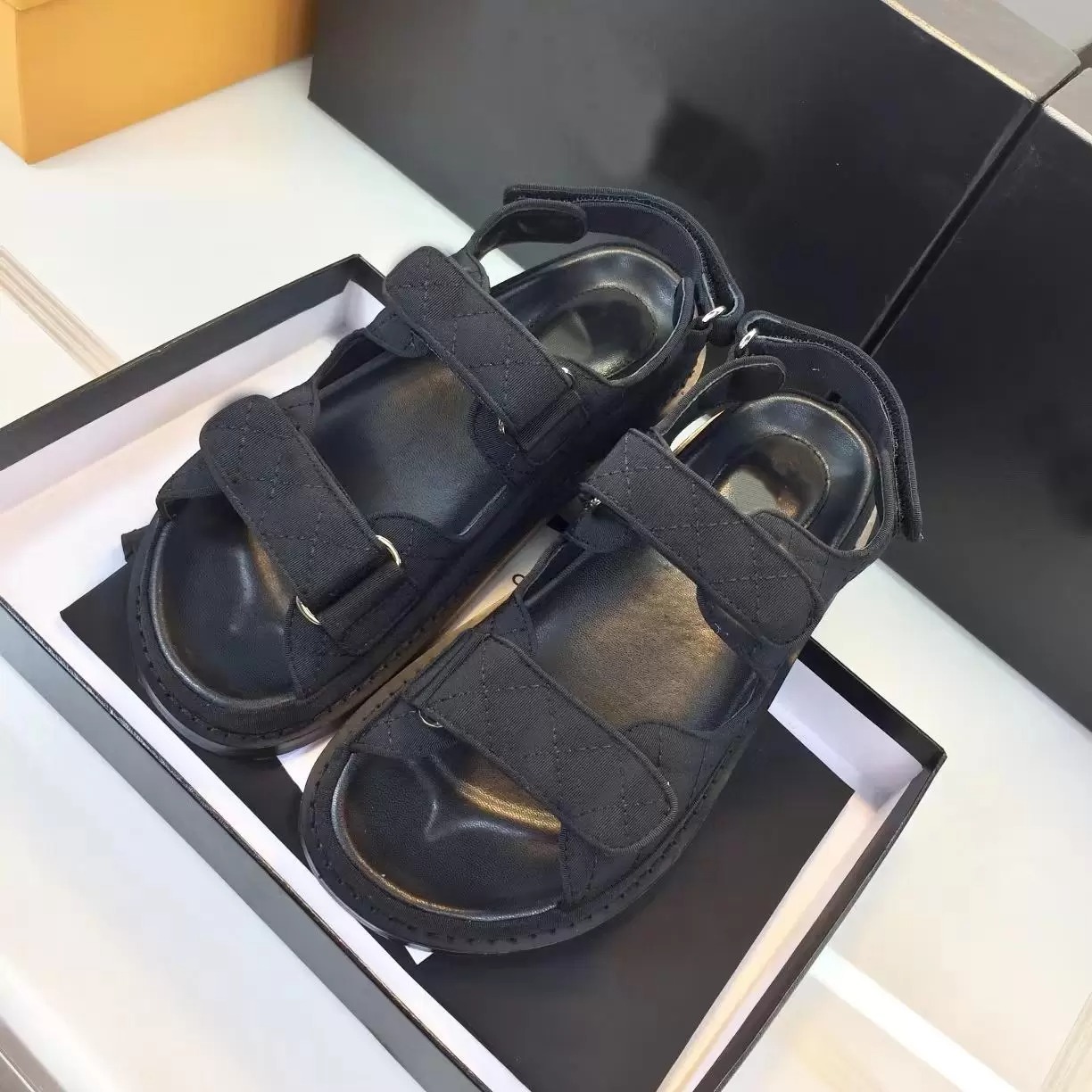 Sandals Designer Comemore Hook Loop Slingback Platform Dad Shoes Women Summer Beach Buckle Strap Soft Chunky Heel Sports Shoes Woman Flat, Color 6
Sandals Designer Comemore Hook Loop Slingback Platform Dad Shoes Women Summer Beach Buckle Strap Soft Chunky Heel Sports Shoes Woman Flat, Color 6