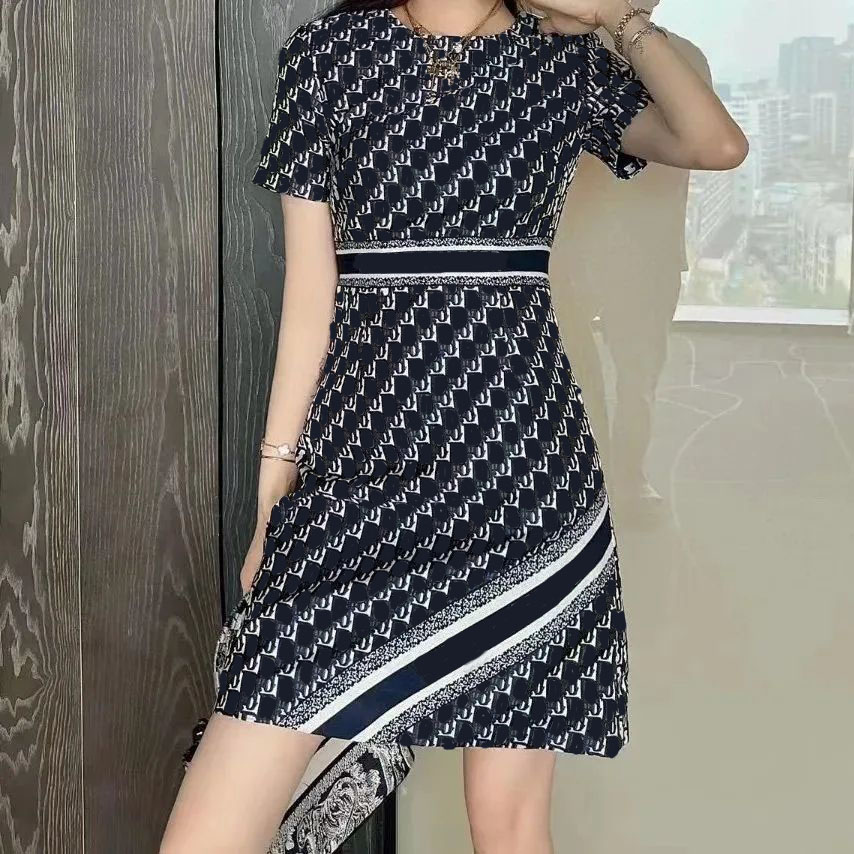 2022 Womens Designers Casual Dresses Fashion Print D Letter short Sleeve Dress Clothing, Customize
2022 Womens Designers Casual Dresses Fashion Print D Letter short Sleeve Dress Clothing, Customize