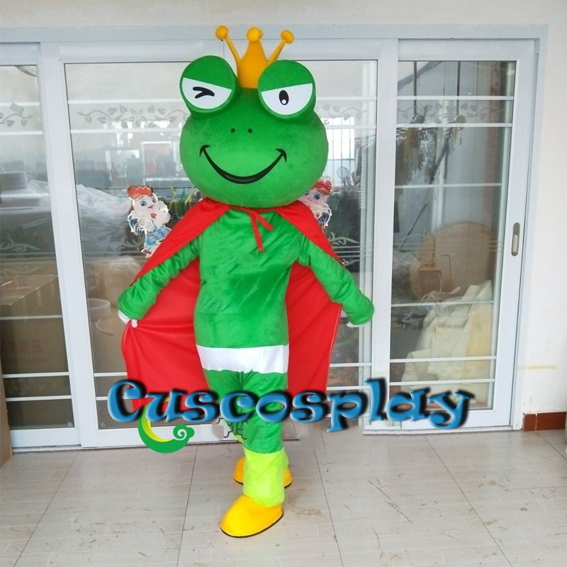 Mascot doll costume New Design Frog Prince Mascot Costume with Cloak Cartoon Character Feature Costumes for Halloween Purim Fancy Dress, Style d 
Mascot doll costume New Design Frog Prince Mascot Costume with Cloak Cartoon Character Feature Costumes for Halloween Purim Fancy Dress, Style d