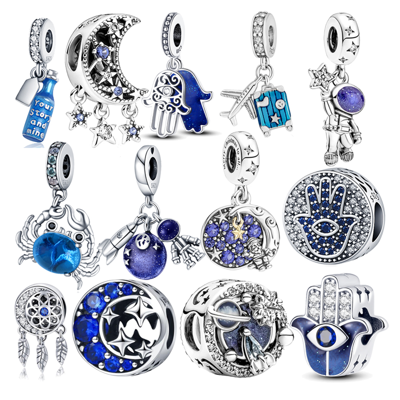 925 Silver Charm Beads Dangle Blue Lantern Sun Pendant LOVE Family Forever Bead Fit Pandora Charms Bracelet DIY Jewelry Accessories
925 Silver Charm Beads Dangle Blue Lantern Sun Pendant LOVE Family Forever Bead Fit Pandora Charms Bracelet DIY Jewelry Accessories