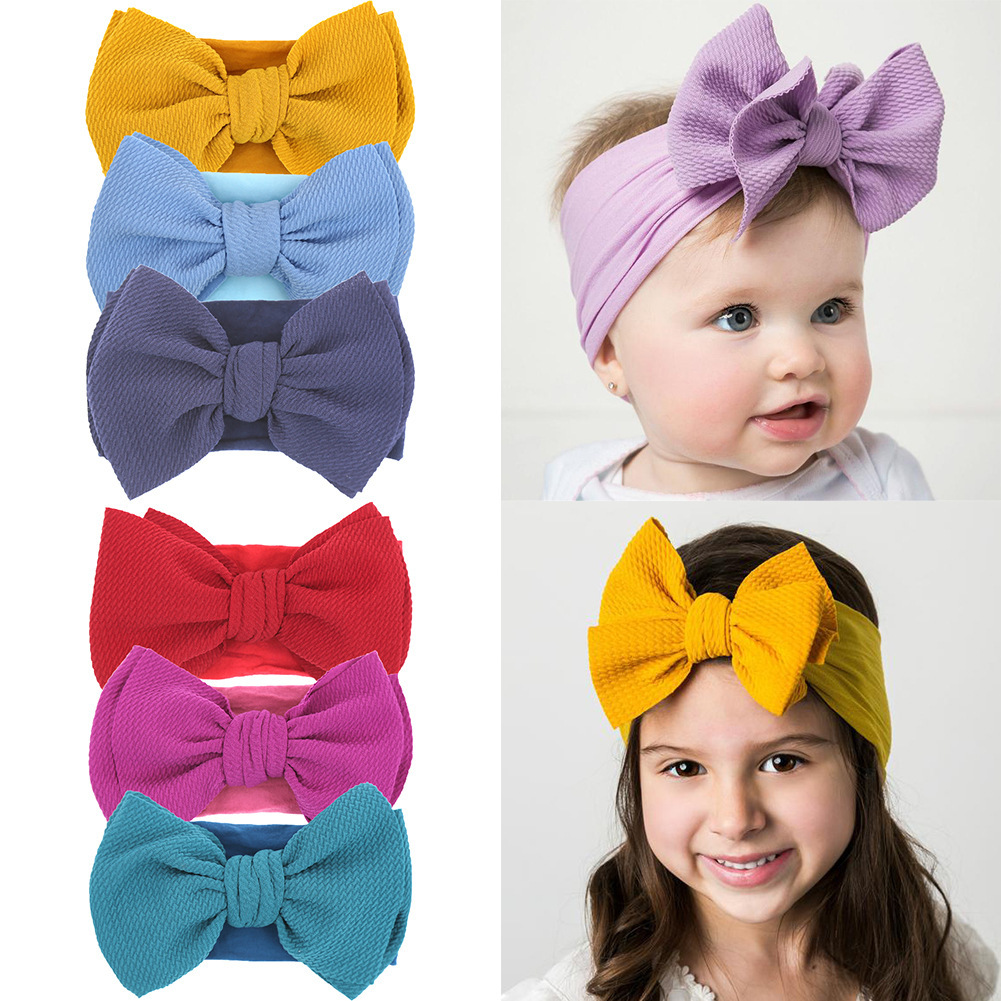 Baby Oversized Bow Headband Children's Waffle Knit Knotted Double Layers Knotted Headwraps, Options
Baby Oversized Bow Headband Children's Waffle Knit Knotted Double Layers Knotted Headwraps, Options