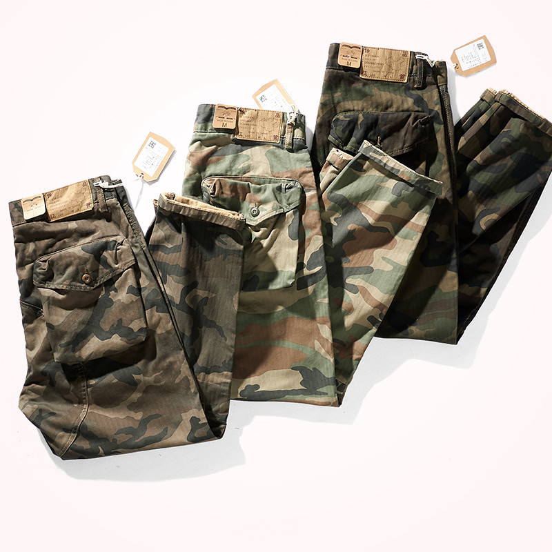 European and American Retro Military Style Camouflage Tooling Pants Men's Fashion Fishbone Woven Straight Pocket Casual Pants CX220401, Picture3
European and American Retro Military Style Camouflage Tooling Pants Men's Fashion Fishbone Woven Straight Pocket Casual Pants CX220401, Picture3