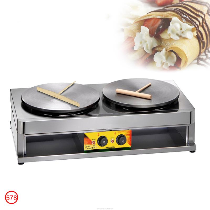 Bread Makers Design Double Plates Commercial Electric Crepe Maker Machine Pancake Waffle Frying Pan Bakery Oven
Bread Makers Design Double Plates Commercial Electric Crepe Maker Machine Pancake Waffle Frying Pan Bakery Oven