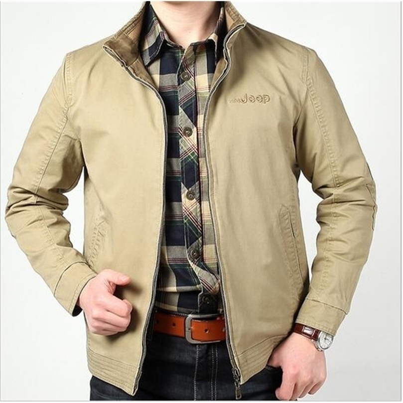 Men's Jacket Plus 3XL size Loose cotton Military Men Spring mens Casual Coats warm Military Jackets 201127