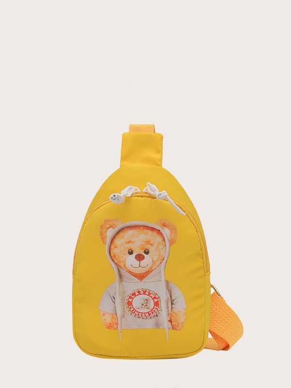 Kids Bear Print Sling Bag SHE