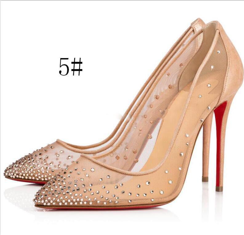 With Box Stiletto Heel shoe Spring Summer Elegant Styles Women Rhinestone high Heels Red-Bottoms Crystals Pointed Toe Mesh Pumps Soles 8 10 12cm, 4#
With Box Stiletto Heel shoe Spring Summer Elegant Styles Women Rhinestone high Heels Red-Bottoms Crystals Pointed Toe Mesh Pumps Soles 8 10 12cm, 4#