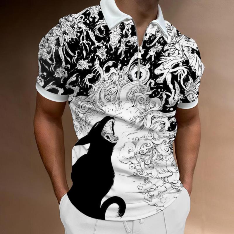Men' Polos Shirts With Zipper Short Sleeve Casual Sweatshirt For Man 2022 Summer T-shirts Black Fire Pattern TopsMen' Men'sMen, Llpl1076
Men' Polos Shirts With Zipper Short Sleeve Casual Sweatshirt For Man 2022 Summer T-shirts Black Fire Pattern TopsMen' Men'sMen, Llpl1076