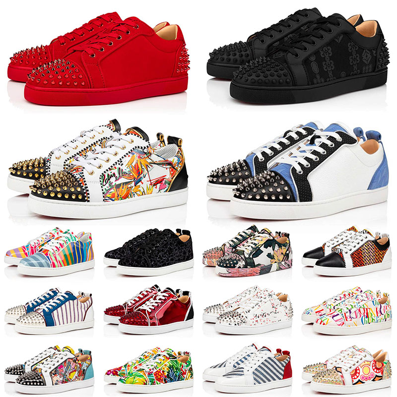 2022 Arrival Red Bottoms Designer Casual Shoes for Mens Women Genuine Leather Sneakers Low Cut Spikes Loafers Vintage Luxury Bottom Size 13, A24 36-45
2022 Arrival Red Bottoms Designer Casual Shoes for Mens Women Genuine Leather Sneakers Low Cut Spikes Loafers Vintage Luxury Bottom Size 13, A24 36-45