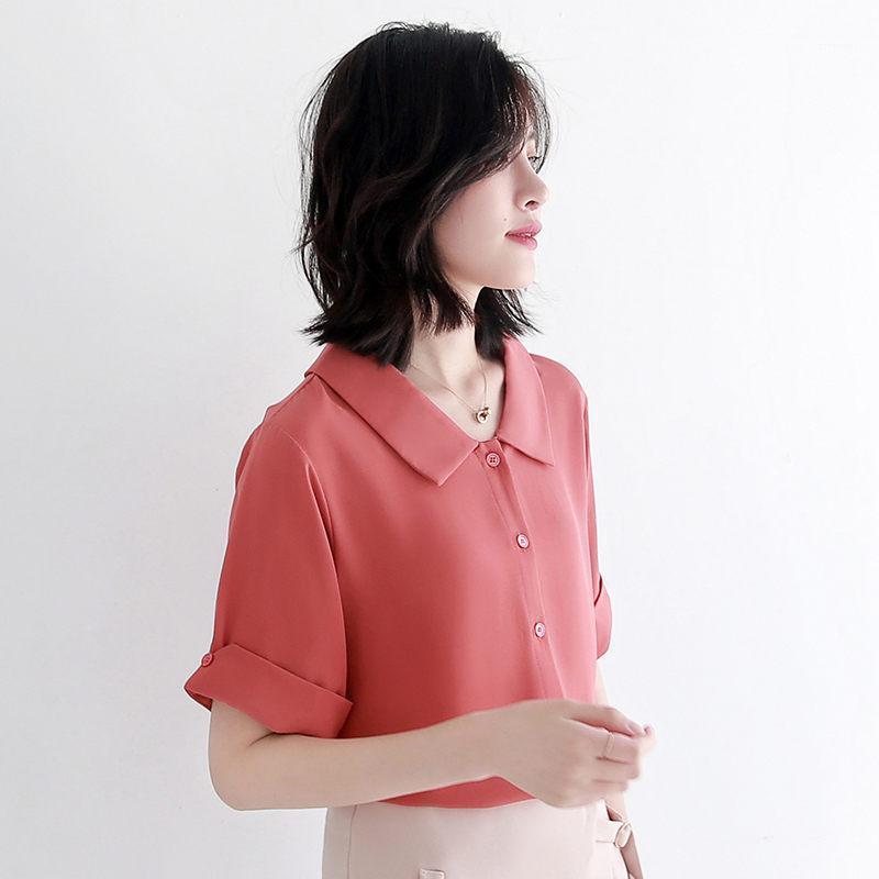 Women' Blouses & Shirts 2022 Chiffon Shirt Casual Blouse Summer Short Sleeve Korean Loose Doll Collar Et Chemisier Femme White Blousas F467, White blouse summer
Women' Blouses & Shirts 2022 Chiffon Shirt Casual Blouse Summer Short Sleeve Korean Loose Doll Collar Et Chemisier Femme White Blousas F467, White blouse summer