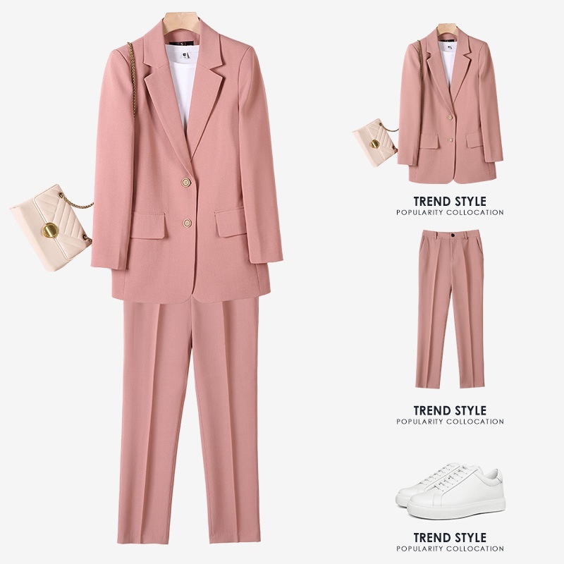 GCAROL Women Blazer And Guard Pants Sets Two Pieces OL Single Breasted Jacket Formal Suit Pleated Trousers Spring Autumn Winter sizeS-4XL, Blue
GCAROL Women Blazer And Guard Pants Sets Two Pieces OL Single Breasted Jacket Formal Suit Pleated Trousers Spring Autumn Winter sizeS-4XL, Blue