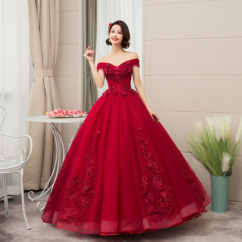 Elegant Royal Blue Puffy Evening Dress With Appliques 2022 Off Shoulders 15 Years Old Sweet 16 Women Prom Dresses Corset Formal Party Gowns Vestidos D