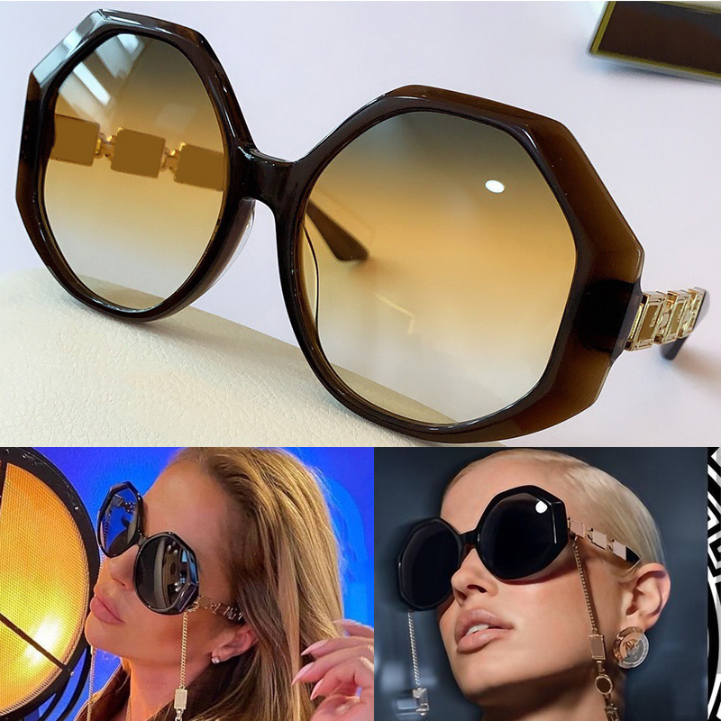 Popular Mens and Womens Greek Key Sunglasses 4395 Cover Advertising Unique Temple Design Fashion Full UV Protection Top Quality With Original Box
Popular Mens and Womens Greek Key Sunglasses 4395 Cover Advertising Unique Temple Design Fashion Full UV Protection Top Quality With Original Box